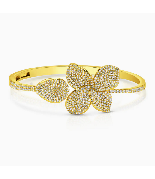 Jen Hansen Demi-Fine Fiore Bangle Bracelet Gold Br