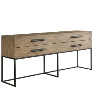Universal Furniture Dwell Boulder Metal Base Console Table