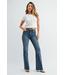 Just Black Denim High Rise Scissor Cut Flare - Medium Denim