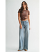 Just Black Denim High Rise Stretchy Wide Leg - Medium Denim