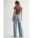 Just Black Denim High Rise Stretchy Wide Leg - Medium Denim