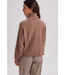 Varisty Sport Stripe Half Zip Sweater Mocha