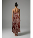 Rust Leaf Code Maxi Dress