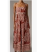 Rust Leaf Code Maxi Dress