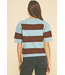Color Block V-Neck Knit Sweater
