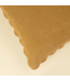 20x20 Corduroy Scallop Pillow, Gold