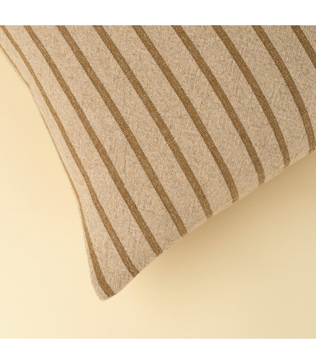 20x20 Silas Stripe Pillow, Ochre