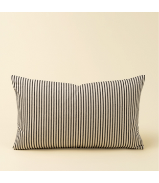 21x12 Black Ticking Pillow