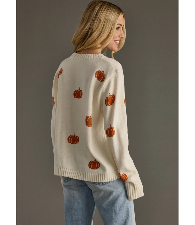 Cream Pumpkin Sweater