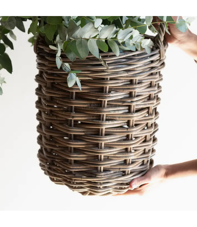Rattan Round Basket XL 21"H