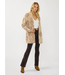 Floral Colorblock Knit Cardigan with Pockets