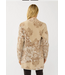 Floral Colorblock Knit Cardigan with Pockets