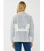 Double Breasted Sweater Jacket Dusty Blue