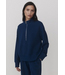 Varley Mavis Mock Neck Sweat Sea Blue