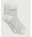 Varley Grayson Half Crew Grip Sock Light Grey Marl