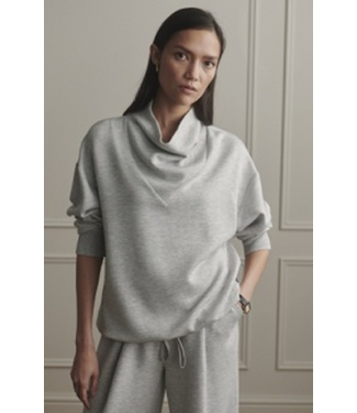 Varley Betsy Sweat Light Grey Marl