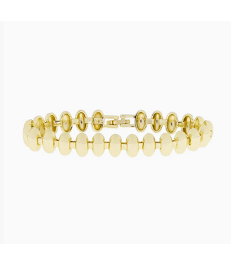 Metal Bean Bracelet Gold
