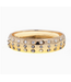 Wide Pave Nailhead Statement Bangle Gold