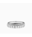 Wide Pave Nailhead Statement Bangle Silver