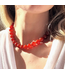 Wren Design Nia Chunky Carnelian Beaded Necklace 16in