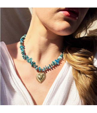 Wren Design Grace Heart Beaded Necklace