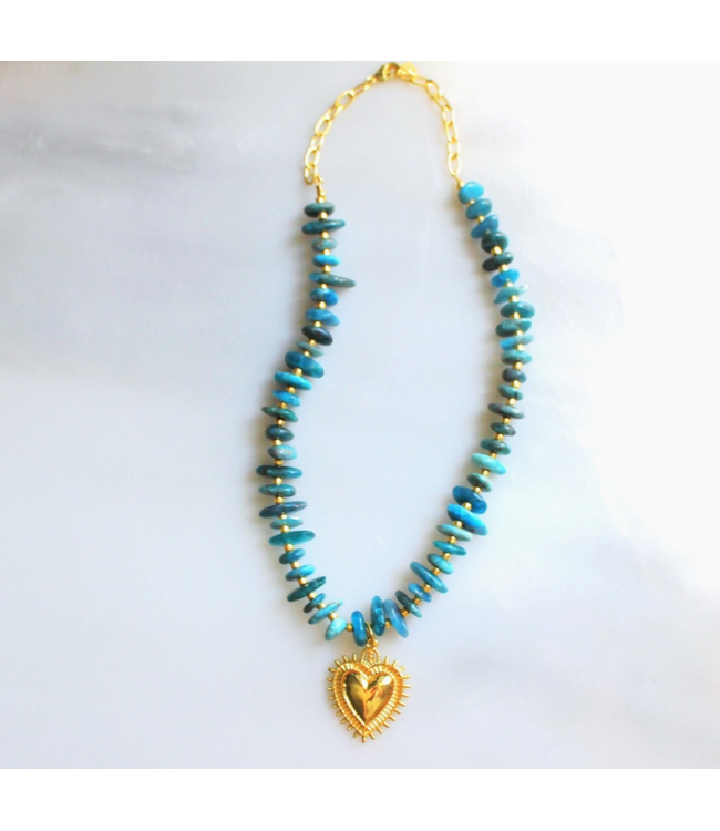 Wren Design Grace Heart Beaded Necklace