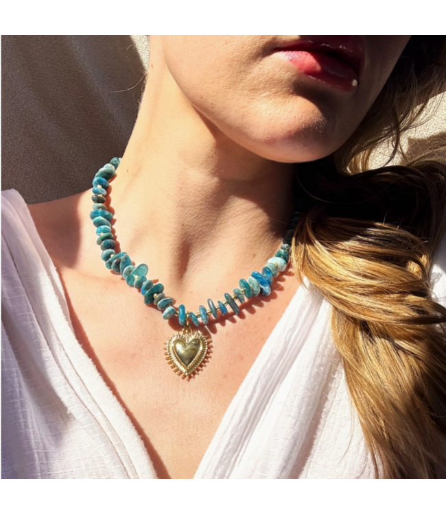 Wren Design Grace Heart Beaded Necklace