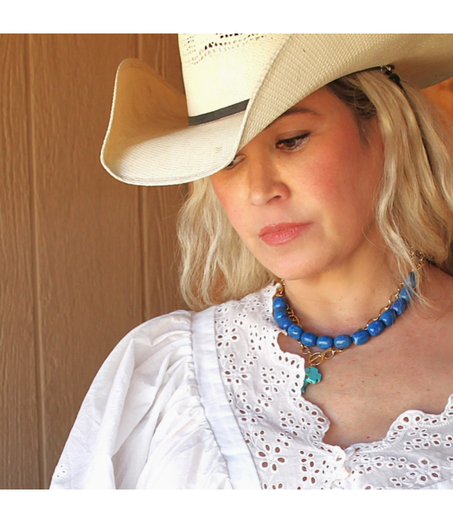 Wren Design Ena Lapis Lazuli Statement Necklace