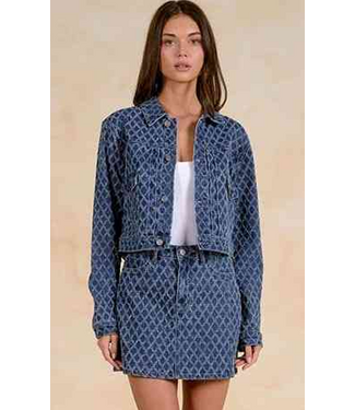 Elan Jean Jacket Denim Diamond