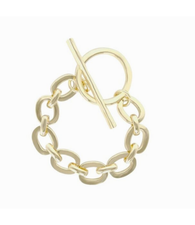 L George Olivia Toggle Bracelet Gold