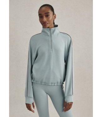 Varley Sian Piped Half Zip Sweat Tourmaline