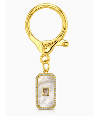 Jen Hansen Demi-Fine Gilded Gem Bag Charm Gold