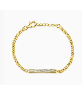 Jen Hansen Demi-Fine Jen Hansen Beaming Bar Link Bracelet, Gold