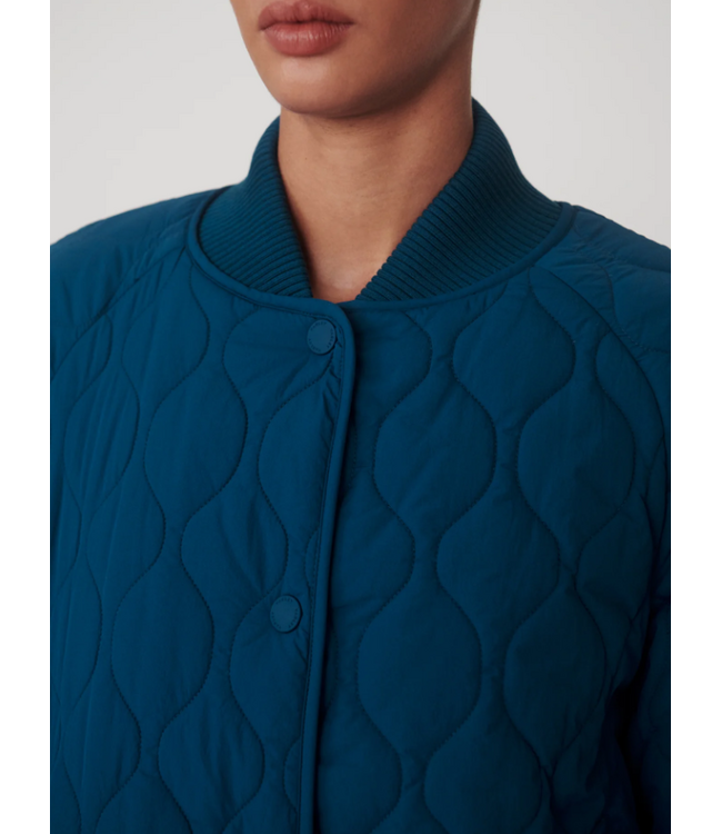 Varley Luca Quilted Jacket Sea Blue