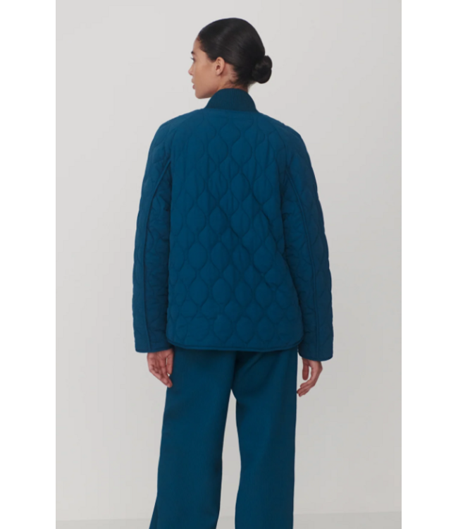 Varley Luca Quilted Jacket Sea Blue