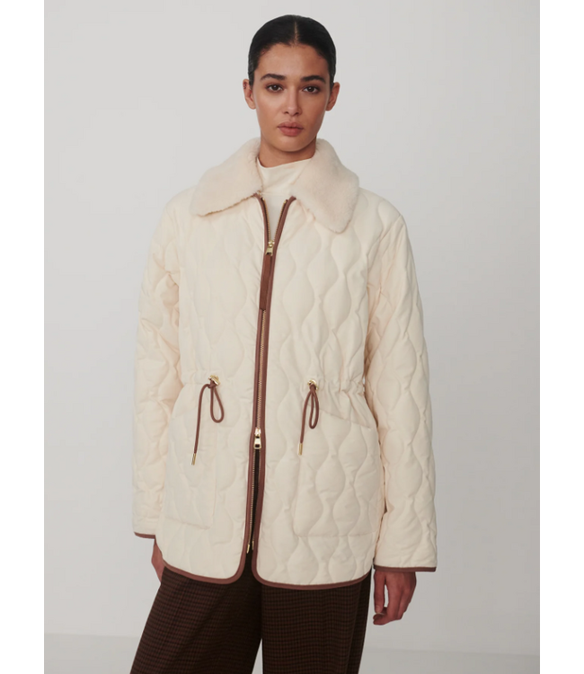 Varley Bartley Quilted Jacket Parchment
