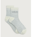 Varley Grayson Half Crew Grip Sock Light Grey Marl