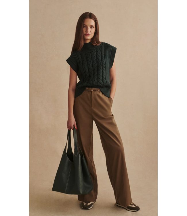 Varley Lima Wide Leg 31" Teak Olive
