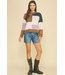 Colorblock Crew Sweater Camel