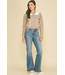 Lovely Collared Cardigan with Patch Pockets Taupe