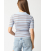 Ina Stripe Top Blue/Caramel