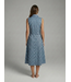 Mod Bloom Tie-Waist Midi Dress