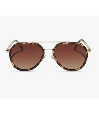 Diff Eyewear Joey Espresso Tort & Gold Sunglasses