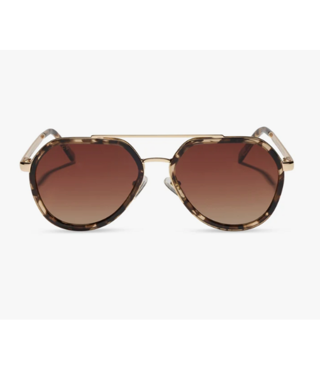 Diff Eyewear Joey Espresso Tort & Gold Sunglasses