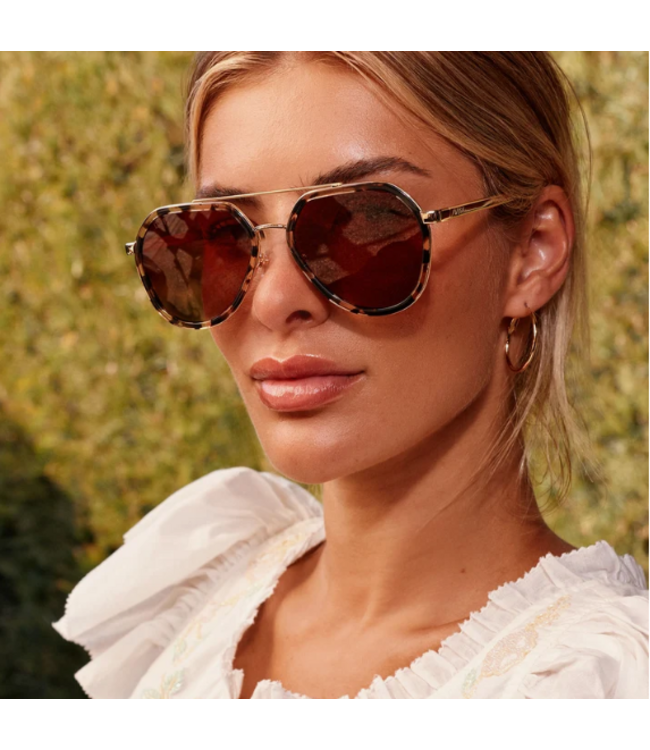Diff Eyewear Joey Espresso Tort & Gold Sunglasses