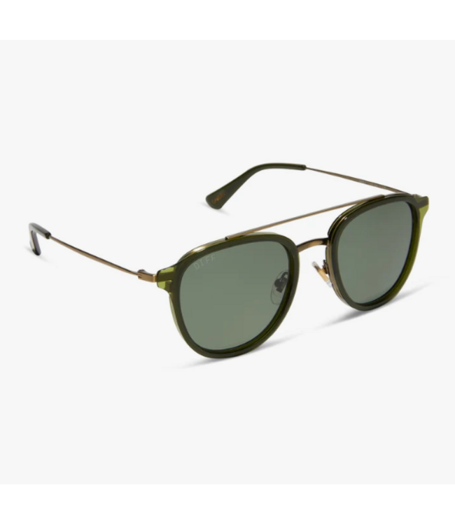 Diff Eyewear Camden Sunglasses Polarized Dark Olive G15