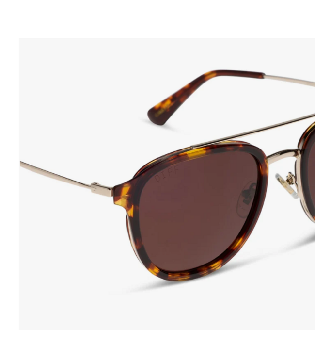 Diff Eyewear Camden Rich Tort Brown Sunglasses