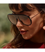 Diff Eyewear Cleo Black Brown Gradient Sunglasses
