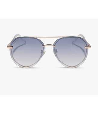 Diff Eyewear Lenox XS Champagne Gold Slate Sunglasses