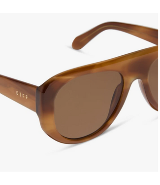 Diff Eyewear Morgan Tawny Tort Brown Sunglasses
